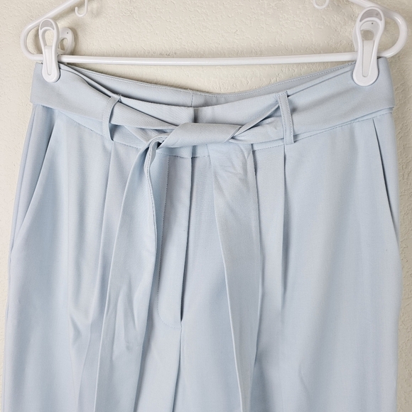 Alex Marie Tia Pleated Hi-Rise Paperbag Pants Light Blue - Picture 3 of 10